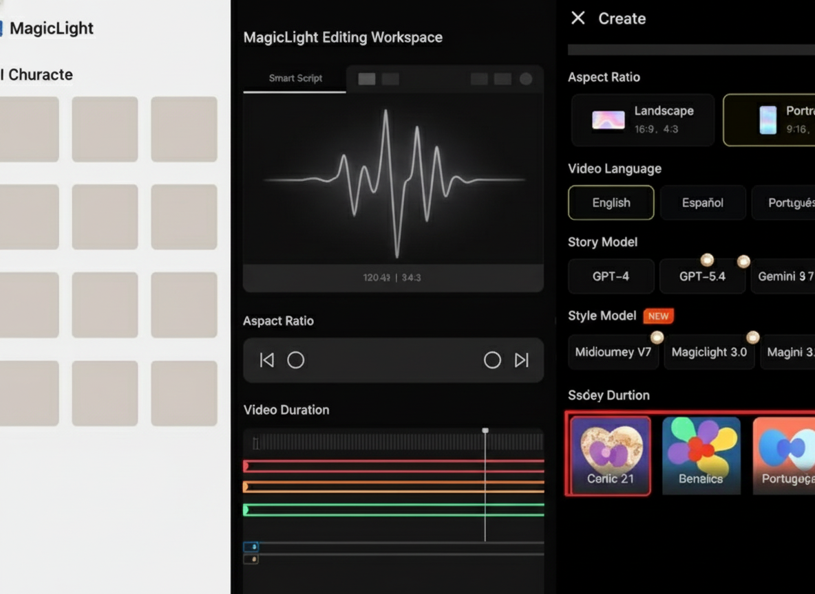 MagicLight editing features